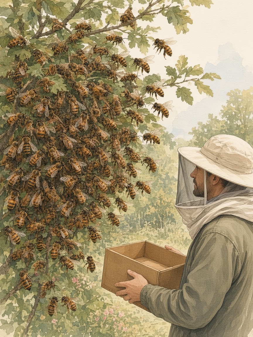 Essaim d'abeilles : qui appeler ?