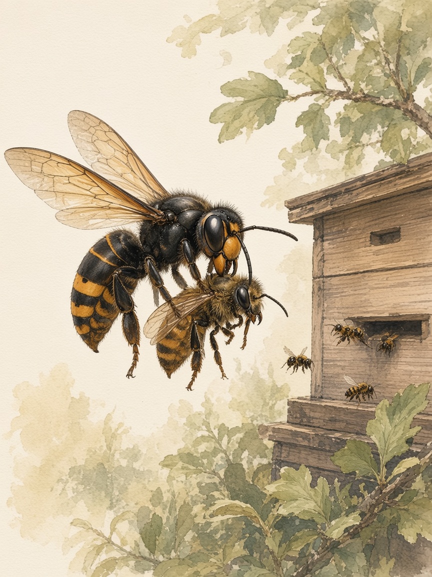 Frelon asiatique et abeilles : impact sur les ruchers et l'apiculture en France
