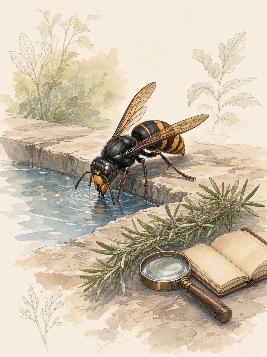 Frelon asiatique et eau : pourquoi ils s'approchent de la piscine et des points d'eau