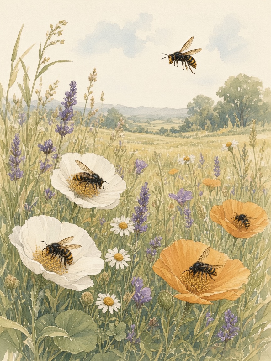 Frelon asiatique et pollinisation : quel impact sur la biodiversité française ?