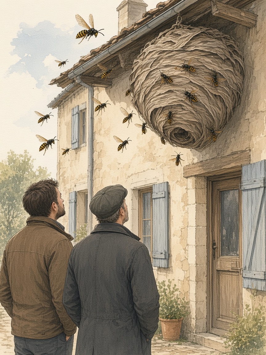 Nid de guêpes : qui paie, le locataire ou le propriétaire ?