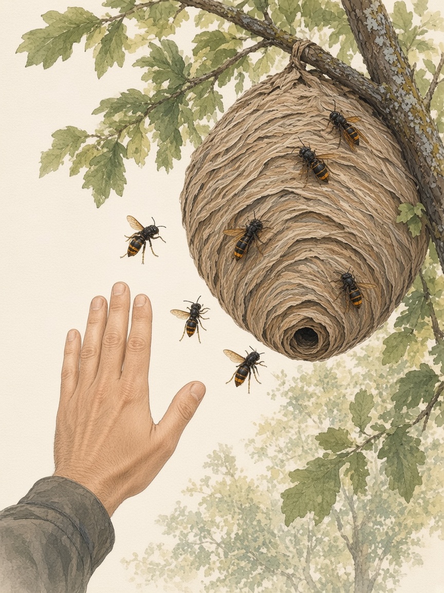 Taille d'un nid de frelon asiatique selon les saisons (photos)