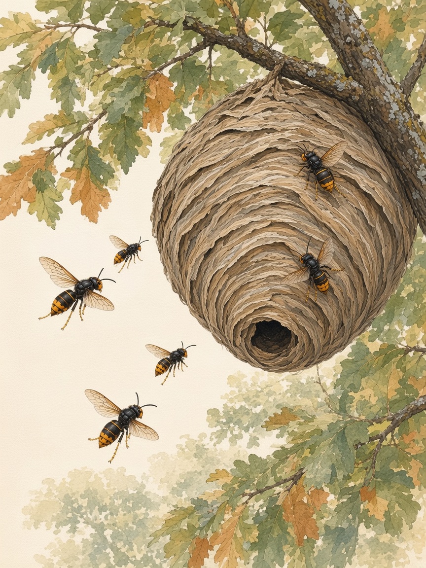 Nid de frelon gros comme un ballon : est-ce dangereux ?