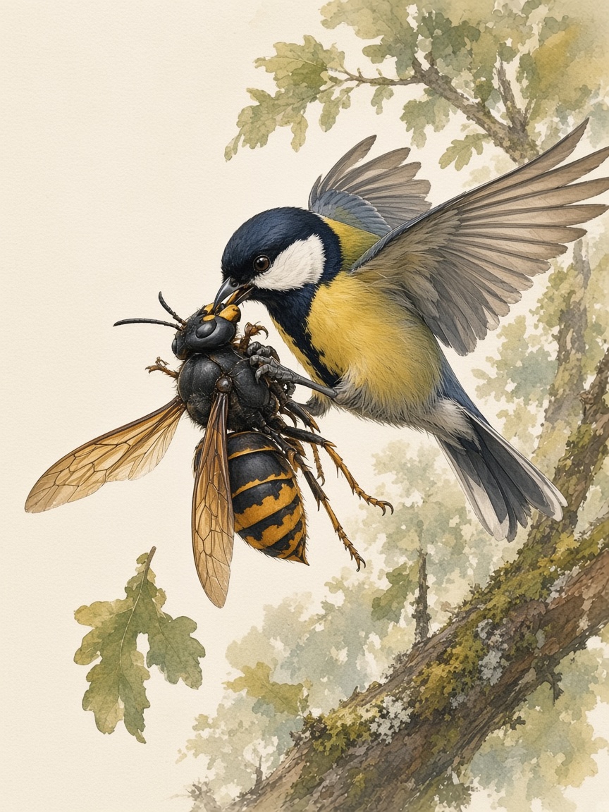 La mésange et autres prédateurs du frelon asiatique : mythe ou réalité ?