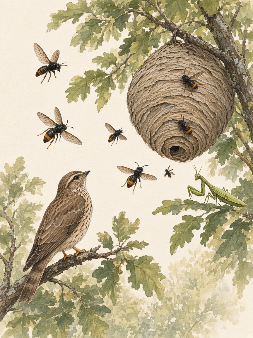 Les prédateurs naturels du frelon asiatique en France