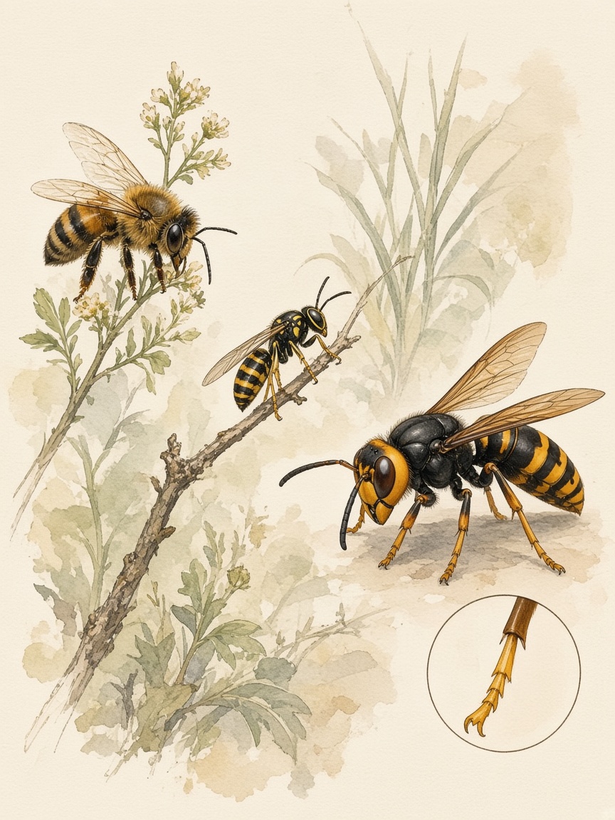Guêpe, frelon ou abeille : comment les reconnaître ?